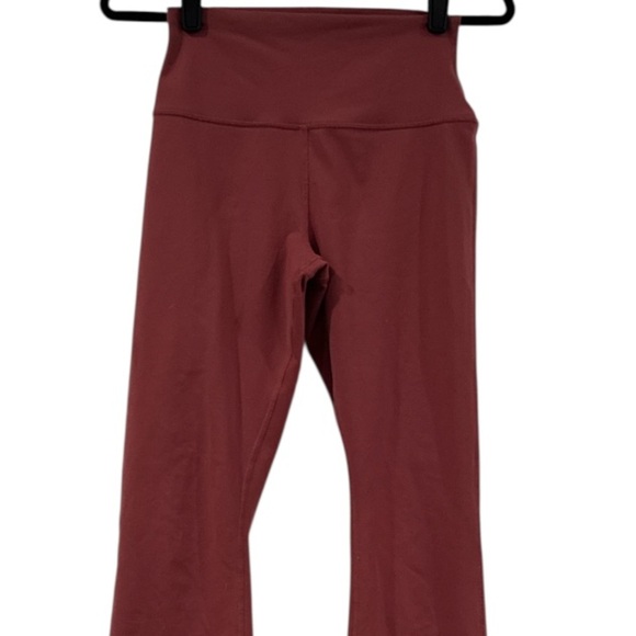 Alo Airbrush High Waist Cranberry Flare Pants Size Small - Picture 6 of 15